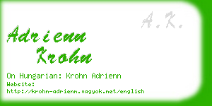 adrienn krohn business card